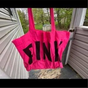 Pink tote bag